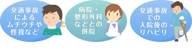 ふれあい鍼灸整骨院の交通事故施術について